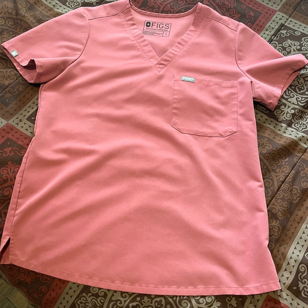 Figs Women's Pink Scrub Top